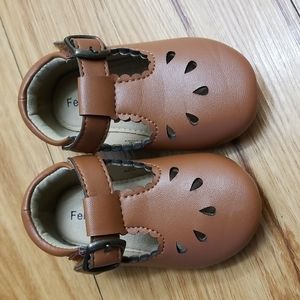 SALE! Brown Leather Baby shoes